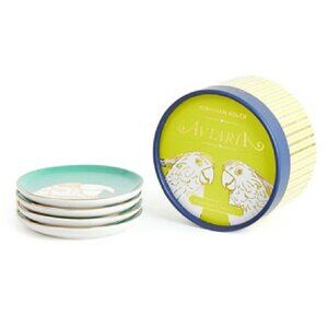 Jonathan Adler Aviaria Porcelain Bird Coasters Set - New in Box - Rare